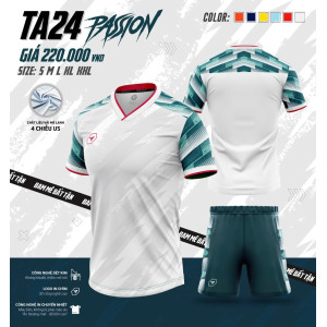 ÁO BÓNG ĐÁ KHÔNG LOGO TA24 PASSION 
